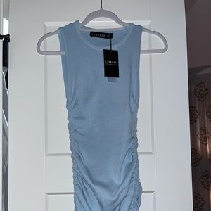 Lioness oh polly blue side sinch dress